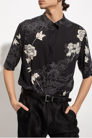 Men s Clothing StclaircomoShops Saint Laurent Floral shirt